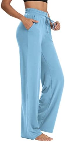 Sarin Mathews ženske joge Duksevi širokim nogom Lounge Pajamas hlače udobne vučne veze Joggers Hlače sa