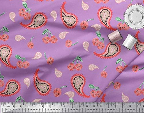 Soimoi pamučna Poplin tkanina cvjetna & amp; Paisley Print tkanina po dvorištu širine 42 inča