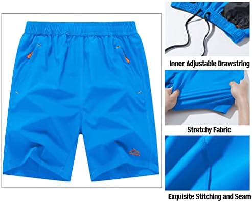 Magcomsen muške kratke hlače Brze suho planinarske gaćice sa džepovima sa patentnim zatvaračem za teretanu, vježbanje, atletika, trčanje