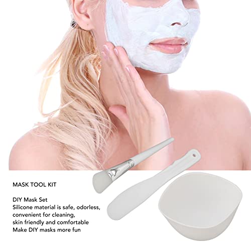Set posuda za miješanje maske za lice, 3kom DIY Set alata za maske sa Zdjelom silikonske maske, četkom za