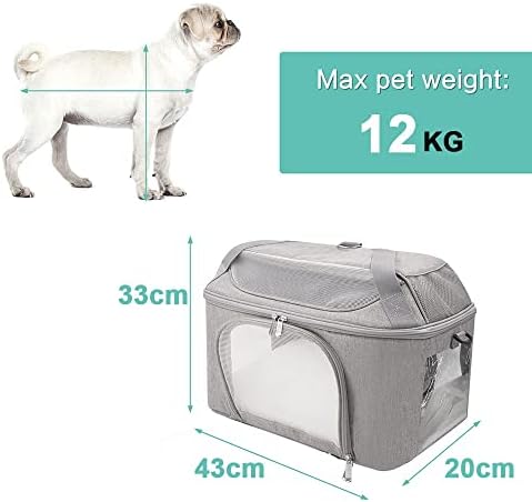 Dhtdvd ruksak za pse prozračna torba za kućne ljubimce putna torba za prijevoz malih pasa i mačaka