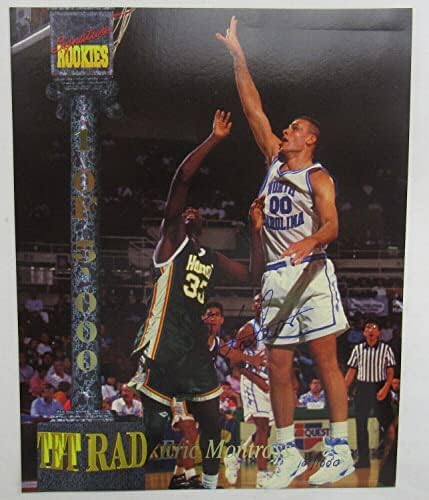 Eric Montross potpisao Auto Autogram 1994 Potpis Nokies Tetrad 8x10 Basketbal - AUTOGREMENT NBA fotografije