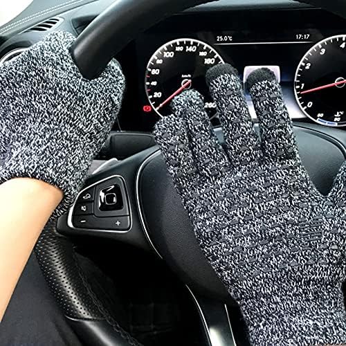 Ztgd rukavice za trening, 1 par zimskih rukavica protiv klizanja Unisex Spandex akrilnih vlakana super tople rukavice sa ekranom osetljivim na dodir za vanjsku upotrebu