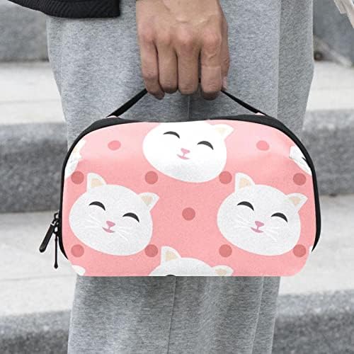 Vodootporne kozmetičke torbe, Putne kozmetičke torbe Pink Cat, multifunkcionalne prenosive torbe za šminkanje, kozmetička torba za odlaganje žena