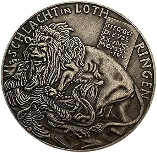 Lutajuće kovanice Gripen vs Mesing Stara srebrna Zbirka medalje Coins Craft Copper Silver Životinjski novčići