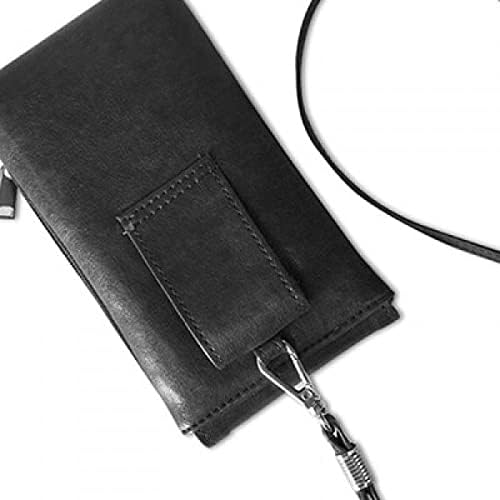 Ostavlja fotografiju Slika Nature Telefon novčanik torbica Viseći mobilni torbica Crni džep