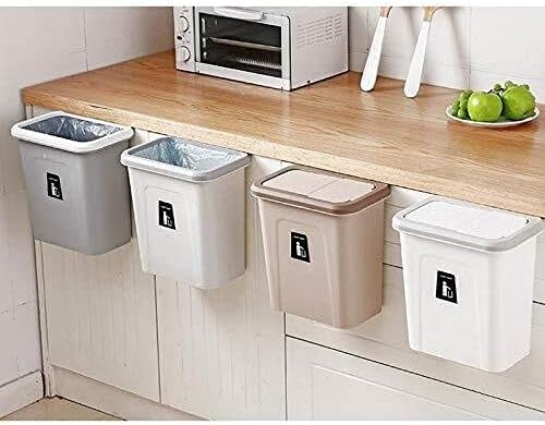 WXXGY kanta za smeće viseća kanta za smeće sa poklopcem za kuhinju,korpa za otpatke kanta za smeće za kupatila, kuhinje/Sty-4/27x17x28cm