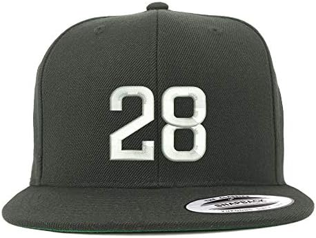 Trendy Prodavnica Odjeće Broj 28 Vezena Snapback Bejzbol Kapa S Ravnim Kljunovima