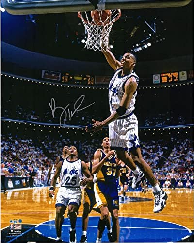 Penny Hardaway Orlando Magic Autographing 16 x 20 Dunk vs. Indiana Pacers fotografija - autogramirane NBA