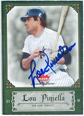 Autograph Warehouse 587372 Lou Piniella autografirana bejzbol kartica - New York Yankees 2006 Fleer Greater