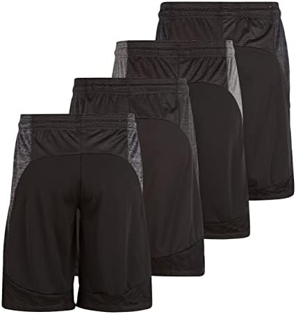 X Vrijeme igre - 4 pakirajte košarkaške kratke hlače, aktivni brzi suhi trenerske kratke hlače sa džepovima