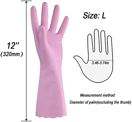 HSL rukavice za čišćenje u domaćinstvu - višekratne kuhinjske rukavice za pranje posuđa bez lateksa, podstava
