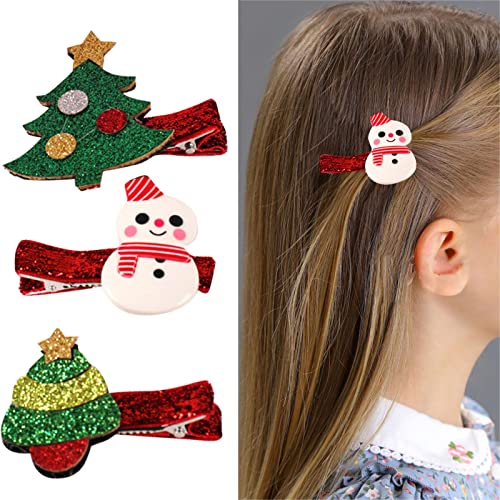 Tri Božić za djecu Headdress slatka Holiday Hair Clip Santa Hair Clip Baby Girl Headdress Clip Set Barrette