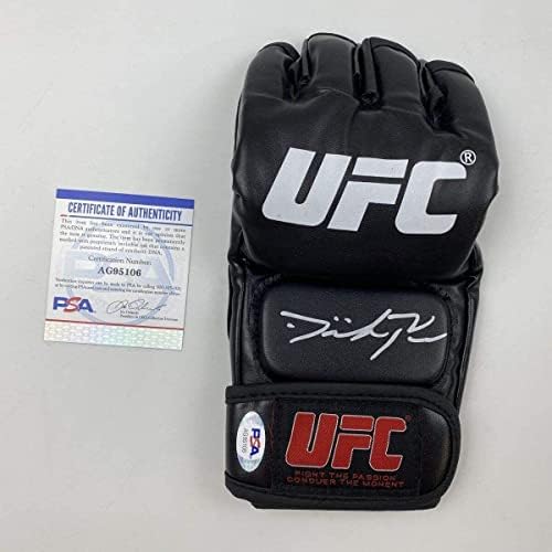 Potpis DOMINICK REYES UFC MMA Crne borbene rukavice PSA / DNK COA UFC rukavice sa automatskim autogramom