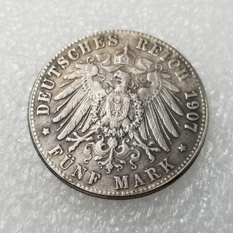 Starinski zanati 1907 Njemački srebrni novčić Kovamorativni novčići sabirani novčići kovanica Kovanica deviznog