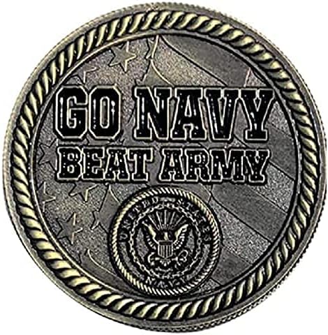 Sjedinjene Američke Države Mornarsko USN Go Navy Beat Army Challenge Coin i Blue Velvet Display Box