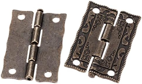Jahh brava vrata 2pcs antikne brončane šarke ormariće ladicu vrata ukrasni mini šarka za nakit drveni okvirni