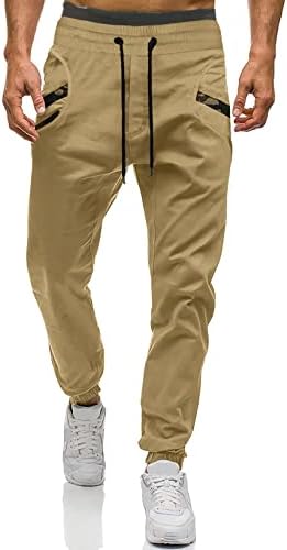 Jmierr muške modne joggers pantalone - ležerne pamučne crteže Twill Chinos hlače konusne pantalone sa džepovima