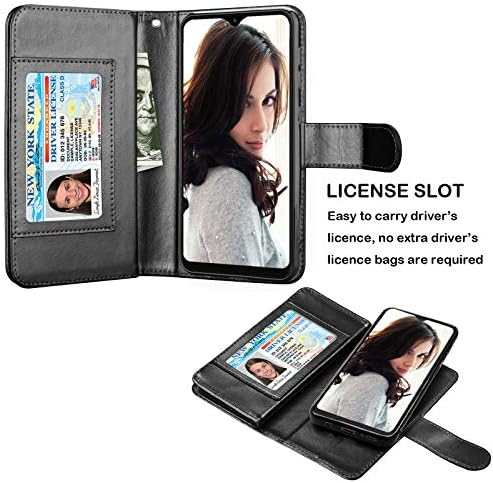 Njjex novčanik slučaj za Samsung Galaxy A70, za 6.7 Galaxy A70 slučaj, [9 kartica slota] PU Koža ID kreditni