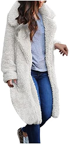 Foveguo kaputi za žene plus veličine, radni zimski kuk otvoreni tunik Ladie's dugih rukava s dugim rukavima FIT Tunic
