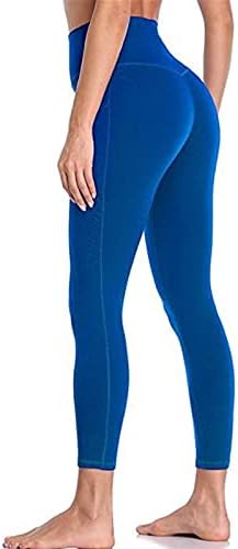 Ženska visoka struka nogavice Sportski trening Duge hlače Yoga Solid Yoga džepne hlače Vježba hlače tajice