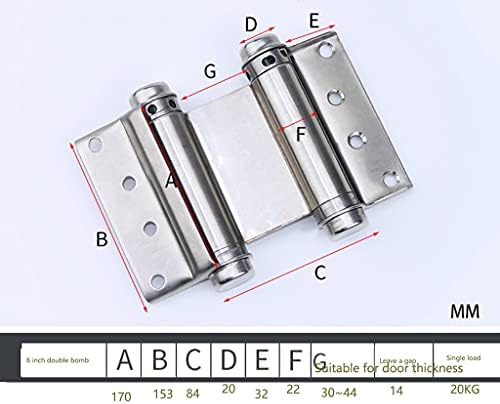 WYFDP nehrđajućeg čelika šarke s dva smjerna slobodna ulazna i izlazna zglobna dvostrana vrata iznutra i