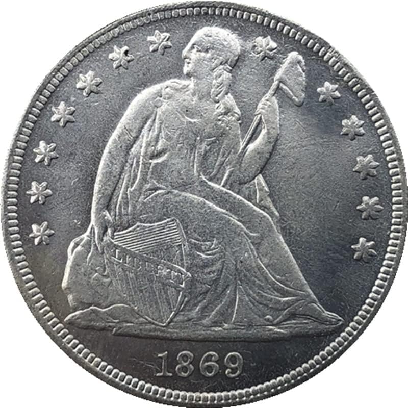 1869 Američki novčići Mesing srebrni novčići antički zanati inozemne kovanice