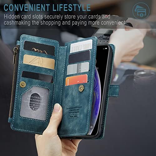 Asuwish futrola za telefon za iPhone Xs Max poklopac novčanika i zaštita ekrana od kaljenog stakla koža
