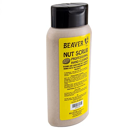 RecPro Beaver Nuts Scrub profesionalno sredstvo za čišćenje ruku / industrijski piling za ruke na bazi oraha | uklanja masnoću, ulje, katran, mastilo, boju i još mnogo toga / 2 Pakovanje