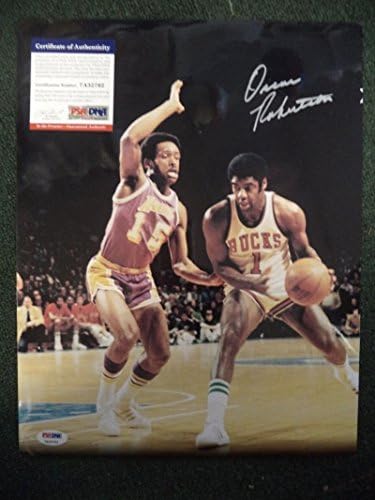 Oscar Robertson Milwaukee Bucks potpisan autogram 11x14 photo PSA 7A32762