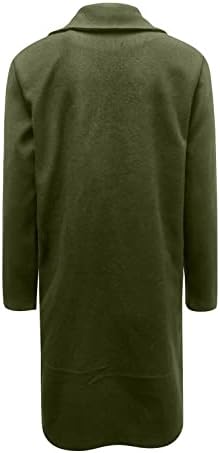 Zefotim jakne za žene, 2022 Prevelizirani reversni gumb prema dolje kaput za rovove casual radne nose dugi vjetar blejzer