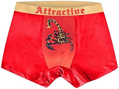 Mens Sexy Bulge Poboljšavajuća torbica Boxer Gatches Donje rublje Scorpion Printd Niski rastut rastezanje