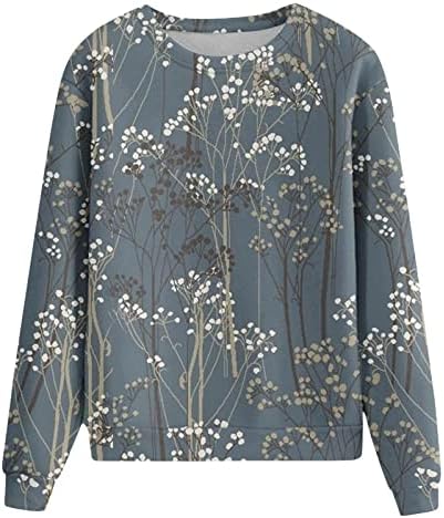 Labavi pulover Trendy Tops casual dugih rukava Bluza Classic Graphic Dukserice Crewneck Dukseri za žene