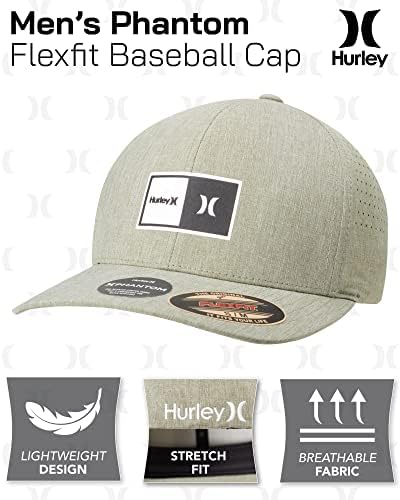 Hurley Muški šešir - Phantom Prirodni Flexfit opremljeni bejzbol kapu