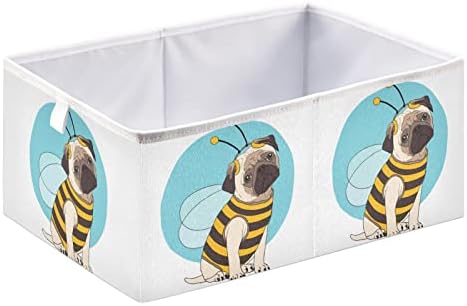 Emelivor kanta za skladištenje kocke za pseće Pčele sklopive kocke za odlaganje vodootporna korpa za igračke za kocke kante za organizatore za dječje igračke police za ormare za rasadnike knjiga Office Home - 11, 02x11, 02x11, 02 IN