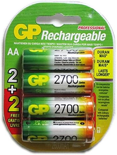 GP Recyko AA NiMH unaprijed napunjena punjiva 1.2 v 2700mAh 2 baterije + 2 besplatne ukupno 4 baterije
