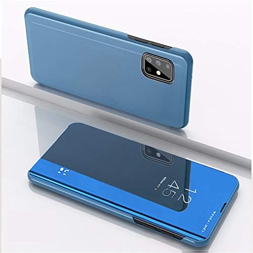 LEMAXELERS Samsung Galaxy A52 5G Case tanko ogledalo dizajn jasan pogled Flip Bookstyle Ultra tanka zaštitna