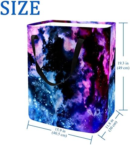 Nebula Galaxy Starry Sky Print sklopiva korpa za veš, 60L vodootporne korpe za veš kanta za veš igračke