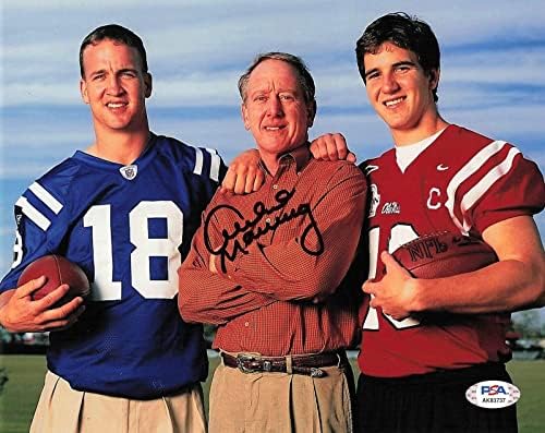 Archie Manning potpisao 8x10 FOTO PSA / DNK New Orleans Saints Autogramirani - autogramirani NFL fotografije