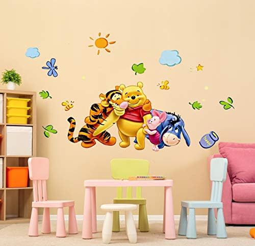 SchwartsCount Winnie The Pooh zidne naljepnice-dječije sobe Winnie The Pooh naljepnice-uklonjivi PVC piling