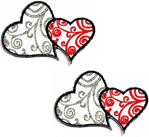 Kleenplus 2kom. Mini prilično Vintage zakrpe za srce Love Heart pegla na aplikaciji motiv Patch pogodno za djecu odrasle DIY farmerke jakna torba ruksak kape dekoracija grb kostim